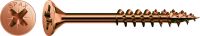 Шуруп (саморез) 5.0х100 (корродированный C1A, потайная головка, неполная резьба, бита Z2, наконечник 4CUT) 200 штук