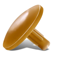 Пластиковая заглушка для универсальных шурупов с отверстием под головку (желто-коричневая). 500 шт/уп