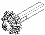 Полуось ADR S90TR800N004 (безтормозная)