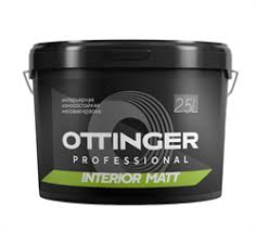 Интерьерная износостойкая матовая краска OTTINGER INTERIOR MATT белая 