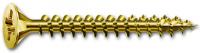 Саморез желтый 3.0х16 (оцинк, желтая пассивация A2L, потайная головка, полная резьба, шлиц PZ, наконечник 4CUT, бита Z2) 200 штук