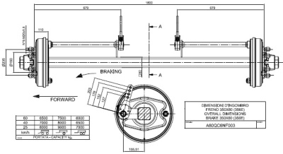 Ось ADR A80QC6NF003