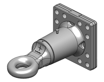 Петля сцепная с фланцем поворотная Scharmuller   00.665.40.0-A02