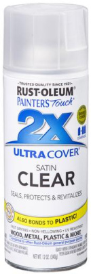 Лак прозрачный защитный Ultra Cover 2x Clear Spray полуматовый