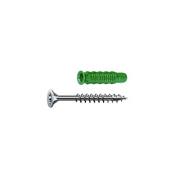 Дюбель Spax SD (шуруп+нейлоновый распорный дюбель) 4,5*60 + 6*45 (15+15 шт/ уп)