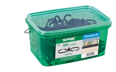 Опора пластиковая для террас Spax 6.5 мм (набор 100шт.) для обеспечения воздухообмена