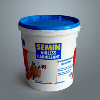 Шпатлевка выравнивающая Semin AIRLESS GARNISSANT, синяя крышка 20 кг