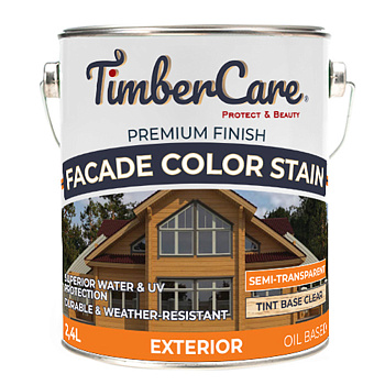ПРОПИТКА КОЛЕРУЕМАЯ СУПЕРСТОЙКАЯ ДЛЯ НАРУЖНЫХ ДЕРЕВЯННЫХ ПОВЕРХОСТЕЙ TimberCare Facade Color Stain