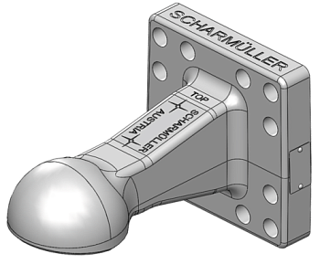 Петля сцепная с фланцем  шаровая муфта Scharmuller  00.665.901.0-A02