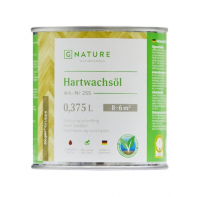 Износоустойчивое масло с твердым воском для защиты древесины GNature 255–0.375 Hartwachsöl (матовый)