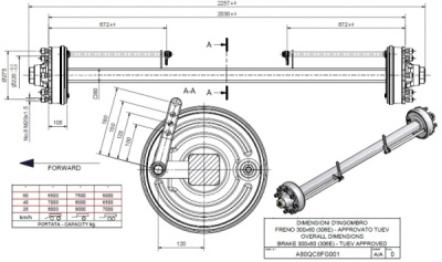 Ось ADR A80QC8FG001