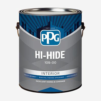Краска акрил-латексная PPG HI-HIDE® Interior Acrylic Latex, Eggshell (яичная скорлупа)