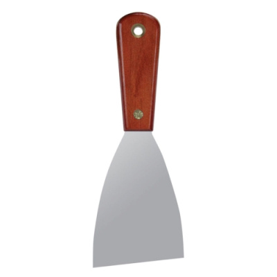 Шпатель Warner 10749 из нержавеющей стали   с ручкой из  красного дерева - 3″ (7,62 см)