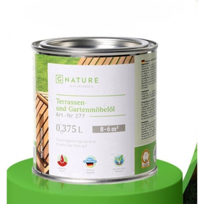 Масло для террас и садовой мебели GNature  277-0.375 Terrassen und Gartenmöbelöl