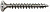 Шуруп (саморез) 4.5х70 (оцинк., потайная головка, полная резьба. шлиц T-STAR plus, наконечник 4CUT, бита Т20, Wirox A9J) 500 штук