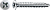 Саморез 3.9х19 SPAX FEX-A(оцинковка покрытие  WIROX A9J, потайная головка, полная резьба,  шлиц H, бита Н2) 6000 штук 