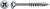 Шуруп (саморез) 5.0х100 100 штук (оцинк, потайная головка, неполная резьба, шлиц PZ,  наконечник 4CUT, бита Z2, Wirox A9J)  