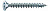 Шуруп (саморез) 12.0х400 (нержавеющая сталь А4, потайная головка, полная резьба, T-STAR Plus, бита Т50. наконечник 4CUT) 25 штук