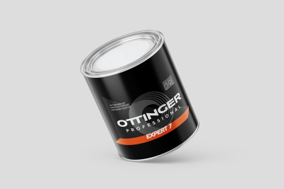 Интерьерная износостойкая матовая  краска OTTINGER EXPERT 7 белая банка 0,9 л